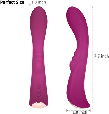 Вібратор Rabbit для стимуляції G-точки та клітора, 10 режимів, червоний