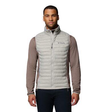 Чоловічий гібридний жилет Columbia Powder Pass Hybrid Vest, Flint Grey/Iron, розмір M