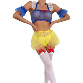 Костюм для косплею Oludkeph Prinzessin: жіночий набір з 7 елементів, ролеві ігри, спідниця, мереживо, блакитний