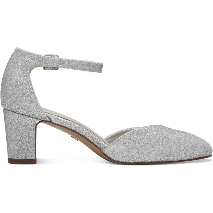Жіночі туфлі-човники Tamaris Silver Glam 919, сріблясті, синтетика, розмір 40 EU