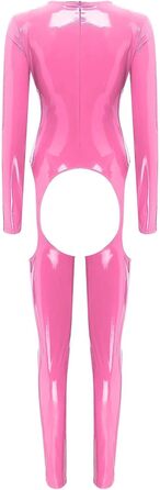 Жіночий комбінезон GRRKDFQ з вирізом на кроці (Рожевий, M)