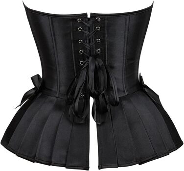 Корсетна корсаж Grebrafan для вечірок у готичному стилі, чорний та червоний, розмір 48-50