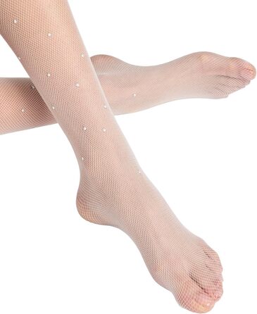Шкарпетки-шкарпетки FALKE x Kaviar Gauche для жінок, прозорі, розкішні, для весілля, без пояса, з тонким швом на кінчику пальців, м'яка тканина, 1 шт., Білий Pearl 2036 Lace (S-M)