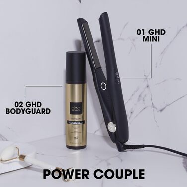 Міні-випрямляч для волосся ghd mini: вузький стайлер для короткого волосся та чубчика, чорний