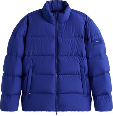Чоловіча пуховика Tommy Hilfiger Down Stand з коміром-стійкою, синя (Wedge Blue), розмір M