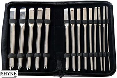 Набір дилататорів сечової трубки з 14 дилататорами Hegar OB/Gyn, метал, односторонні, 4 мм - 17 мм