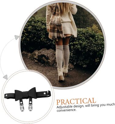 Жіночі наголовники DEARMAMY на ногу (5 шт.) - чорний