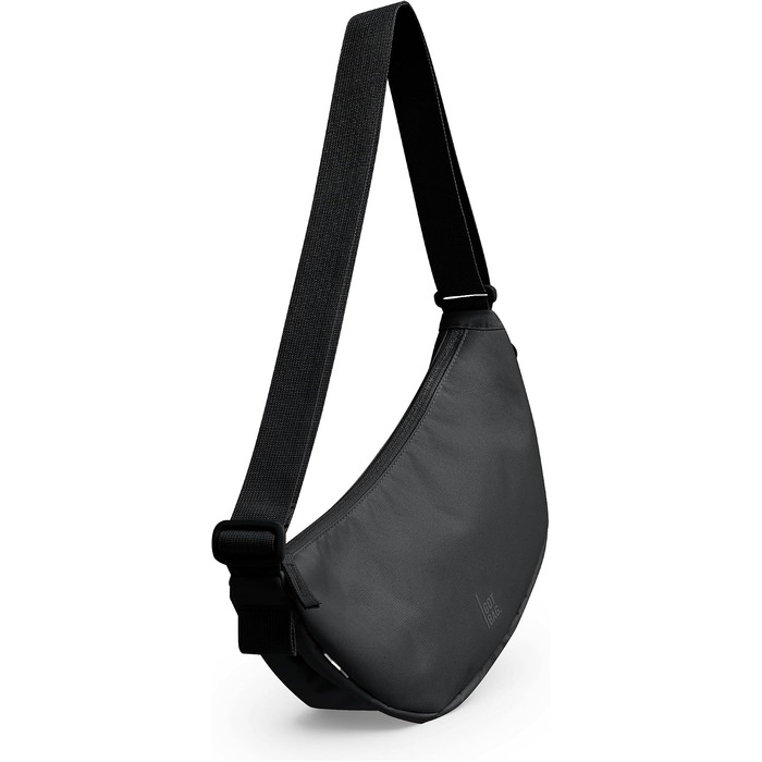 Водонепроникна сумка-кросбоді GOT BAG Moon Bag у формі півмісяця з регульованим ременем, Black Monochrome