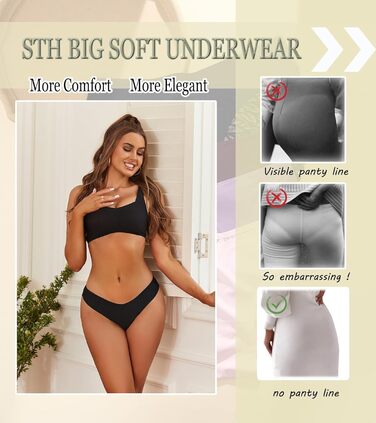 6 пар жіночої білизни Freche Unterwäsche ixcolor: мереживні труси-бікіні, безшовні, дихаючі, м'які, сексуальний хіпстер, розмір M, колір C