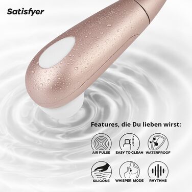 Satisfyer 1 Next Generation Gold: вібратор для жінок з ефектом присоски | Рожеве золото