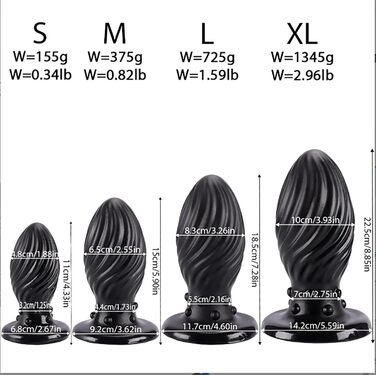 AMAZBEE Дилдо з масажною спіраллю 