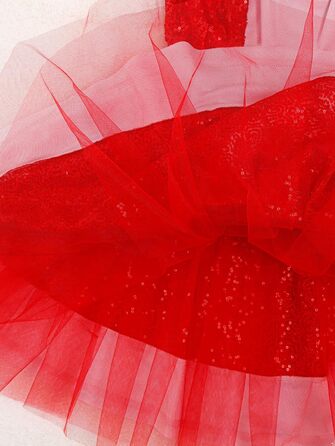 Костюм горничної з ПВХ Jhaoyu для жінок, з нашийником, рушами, червоний, 3XL, для косплею та карнавалу