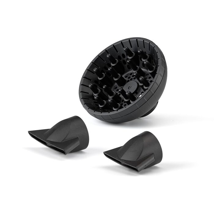 Професійний фен для волосся BaByliss Italian Air Pro 6719DE з дифузором, 2200 Вт, іонізація Anti-Frizz, 2 режими температури та швидкості, чорний