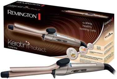 Випрямляч для волосся Remington S8540 з керамічним покриттям, кератином та мигдальною олією, LCD-дисплей, 10 температурних режимів (150-230°C), чорний