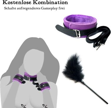 Набір для БДСМ: наручники, аналплаг, чік, пета, набір 18 предметів для пар