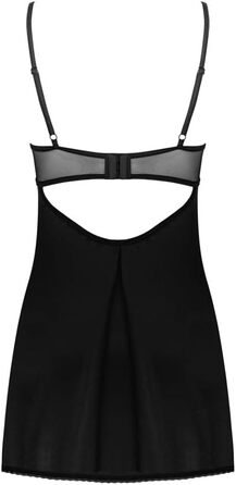 Чорна мереживна піжама-комбінезон Obsessive Serena Love M-L