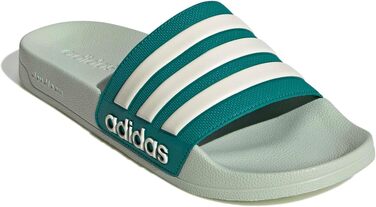 Чоловічі тапочки-шльопанці adidas Adilette Shower Velcro Linen Green Wonder White Equipment Green, розмір 43 EU