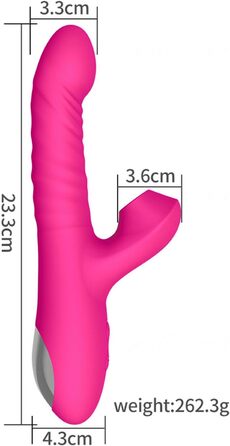 Вібратор Rabbit для жінок: масаж клітора та G-точки, 10 режимів, фіолетовий