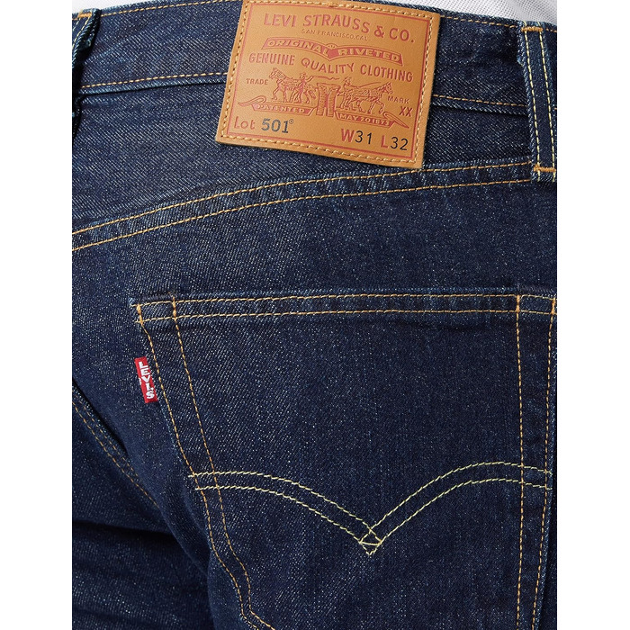 Чоловічі джинси Levi's 501 Original Fit, колір One Wash, розмір 34W / 36L