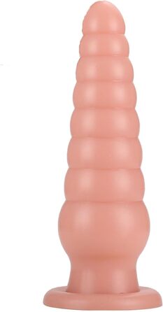 Анальний секс-іграшка YXBLV з великим куполом та сильним присоском, гнучкий дилдо для мастурбації, чорний (25.5 см)