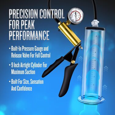 Преміум-насос для ерекції Vx8 Performance - універсальний розмір (чорний)