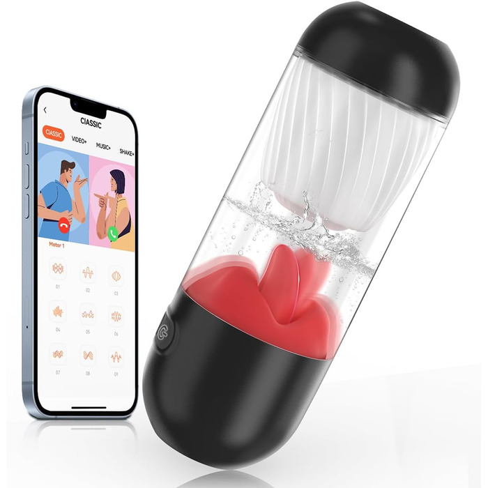 Електричний секс-іграшка JFRong з 9 режимами вібрації та функцією соски, 360° обертання, реалістична вагіна для чоловіків