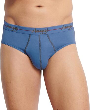 Sloggi 6 шт. чоловіча труси Start - труси-сліп, бавовна, дихаюча тканина (L, синій/зелений)