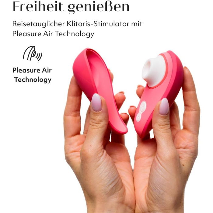 Womanizer Pleasure Air Toy – Стимулятор клітора з 8 рівнями інтенсивності, водонепроникний вібратор для жінок та пар, Sage Green (Pink, Liberty 2)