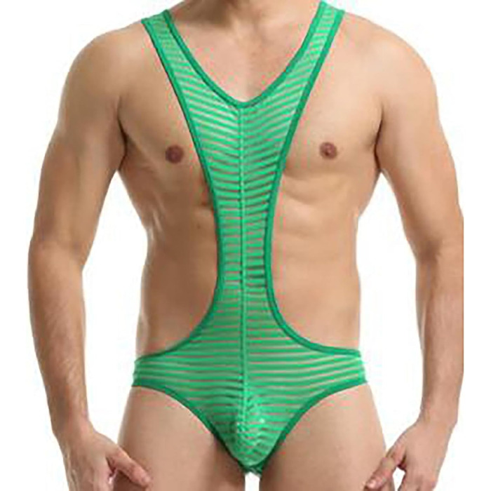Боді для чоловіків SRZYMJ: спортивний костюм, сет нижньої білизни (зелений, XL)