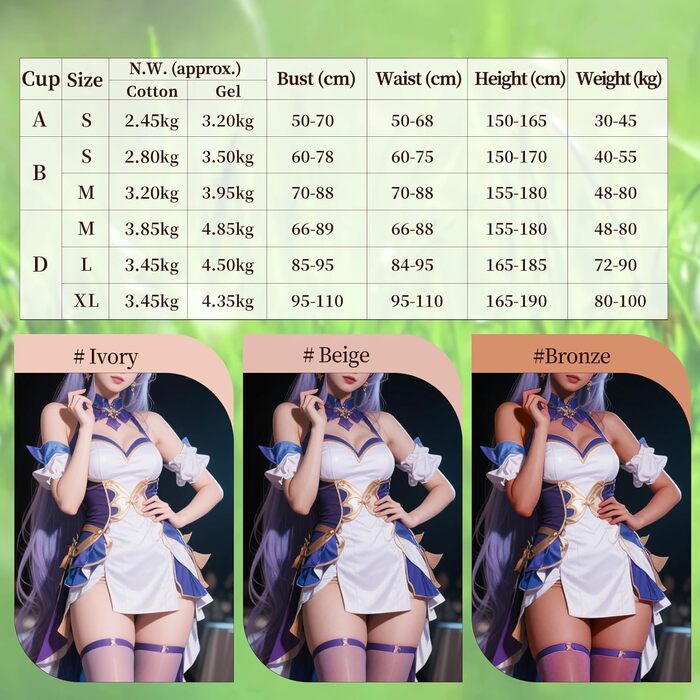 Комбінезон для кросдресерів YEEFAIRY з силікону, з реалістичною формою грудей, S, колір: гель-жовтий