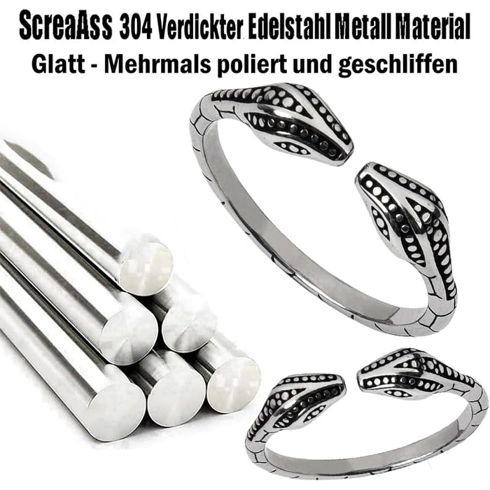 Кольця для пеніса ScreaAss з нержавіючої сталі (3 шт.) - 24 мм, для чоловіків, SM-інтимні іграшки