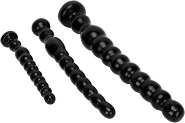 Анальні намистини-дильдо для чоловіків та жінок, масажер простати, стимулятор G-точки, великий розмір (середній)