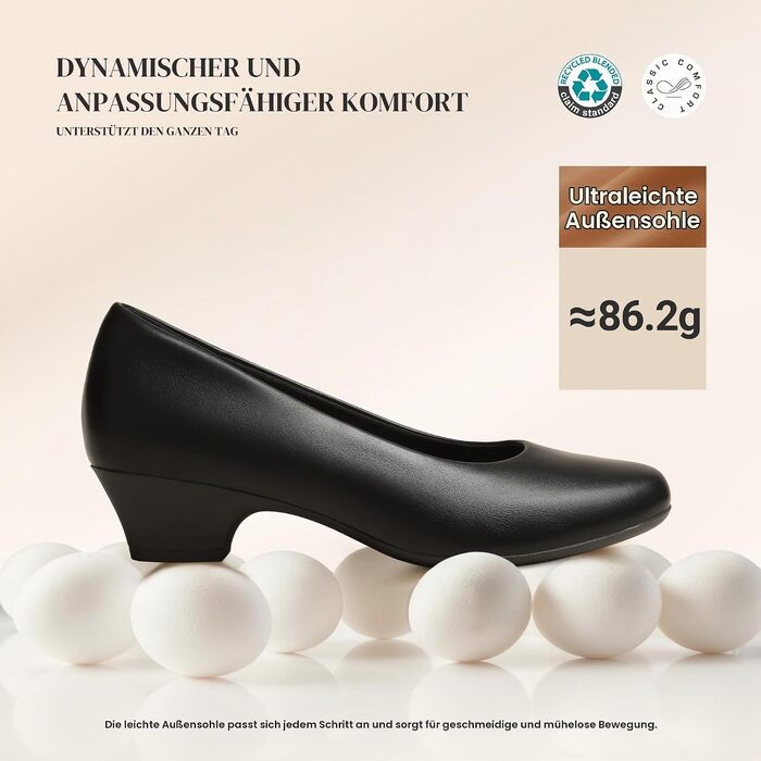 Жіночі туфлі-човники Dream Pairs на стійких підборах, чорні, розмір 40 EU