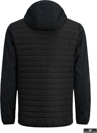 Чоловіча гібридна куртка JACK & JONES Hybridjacke L, чорна