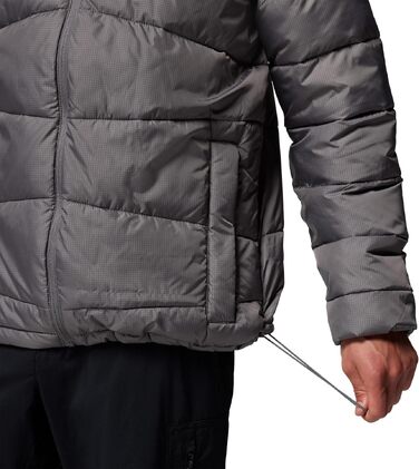 Чоловіча зимова куртка-пуховик Columbia Fiveile Butte™ II з капюшоном, City Grey, розмір XL