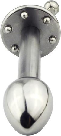 Анальний масажер ScreaAss з нержавіючої сталі, подвійний наконечник, для масажу простати та стимуляції G-точки