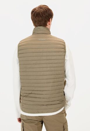 Чоловічий стібаний жилет camel active Puffer — водовідштовхувальний та вітрозахисний, зелений
