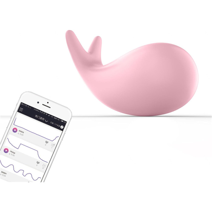 Вібратор з дистанційним керуванням через додаток, 10 режимів вібрації для жінок, портативний G-spot вібратор для пар, рожевий