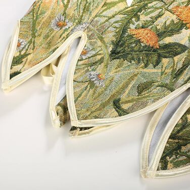 Корсет SCARLET DARKNESS у стилі Ренесанс з квітковим принтом, жовті квіти (44)