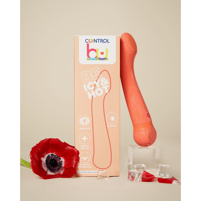 Вібратор Control Bu Rabbit з ефектом штовхання та гнучким вібраційним важелем - Be Playful (BU BE ICY&HOT)