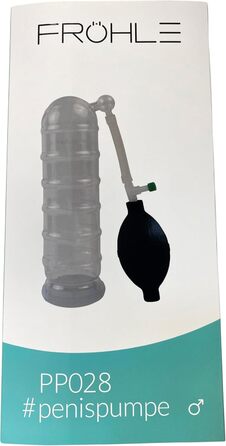 Насос для ерекції FRÖHLE PP028 Comfort-fit XL, скляний, 1 шт.