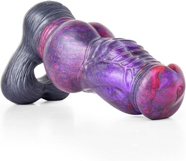 Секс-іграшка для чоловіків: силіконовий пеніс-чохол з кільцем для яєчок, реалістичний дилдо з великим вузлом, розтягуваний