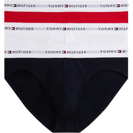 Слип Tommy Hilfiger чоловічий 3p Um0um0370, XL, блакитний (білий/червоний/блакитний)