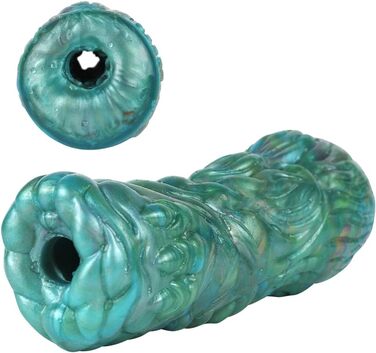 Іграшка для чоловіків Jixaxe Alien Monster - реалістична мастубаційна іграшка з вагінальним та анальним отвором, компактна, 3D, для соло