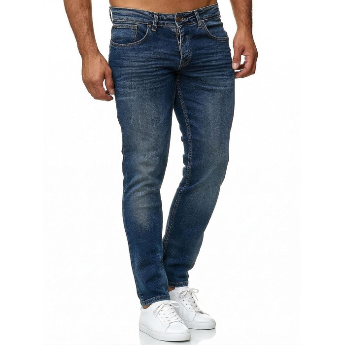 Чоловічі джинси Tazzio Slim Fit з ефектом Stretch, дизайнерські денімові штани синього кольору, модель 16533 (36W / 36L)