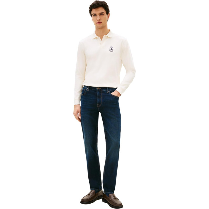 Чоловічі джинси Tommy Hilfiger Denton Straight Jasper Indigo (сині), прямий крій, розмір 36W/32L