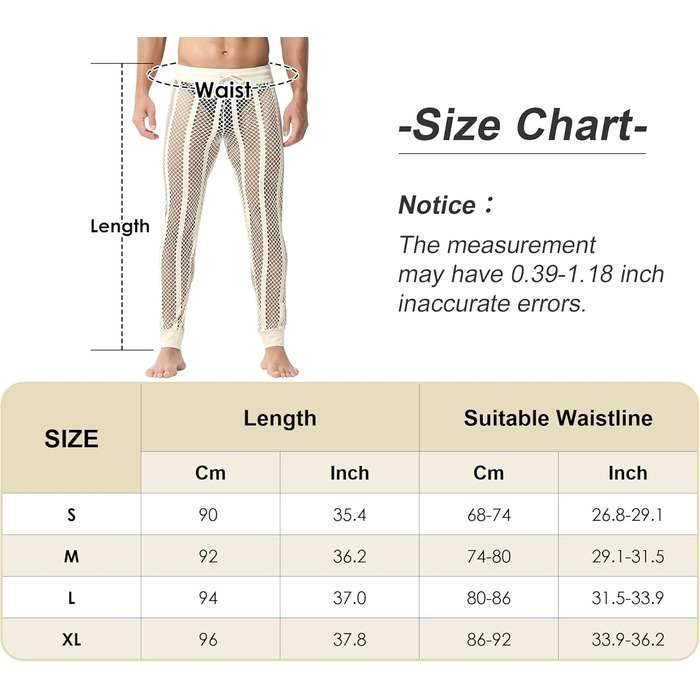 Чоловічі прозорі шорти/легінси з сітки FEOYA – сексуальна нічна сорочка, спортивні шорти, прозорі шорти з шнурком XL персикового кольору