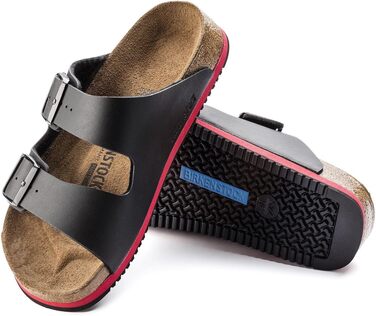 Сандалії Birkenstock Arizona Superlauf чорно-червоні, розмір 42 EU