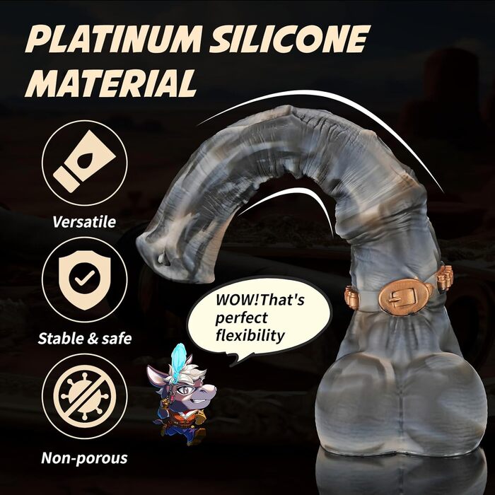 Анальний плагін NothosaurHUNTER JACK з трубкою, 44 см, для пар, секс-іграшка для чоловіків та жінок