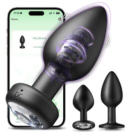 Анальний плагін для жінок та чоловіків: вібратор з пультом керування, силіконовий, 10 режимів